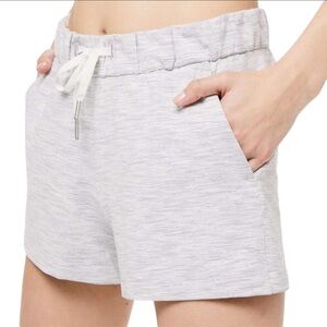 Lululemon running shorts on the fly